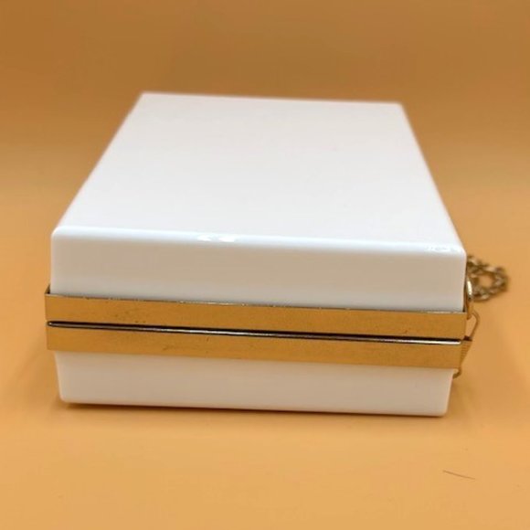 Christina Greene Pink and White Evening Clutch - Picture 4 of 6